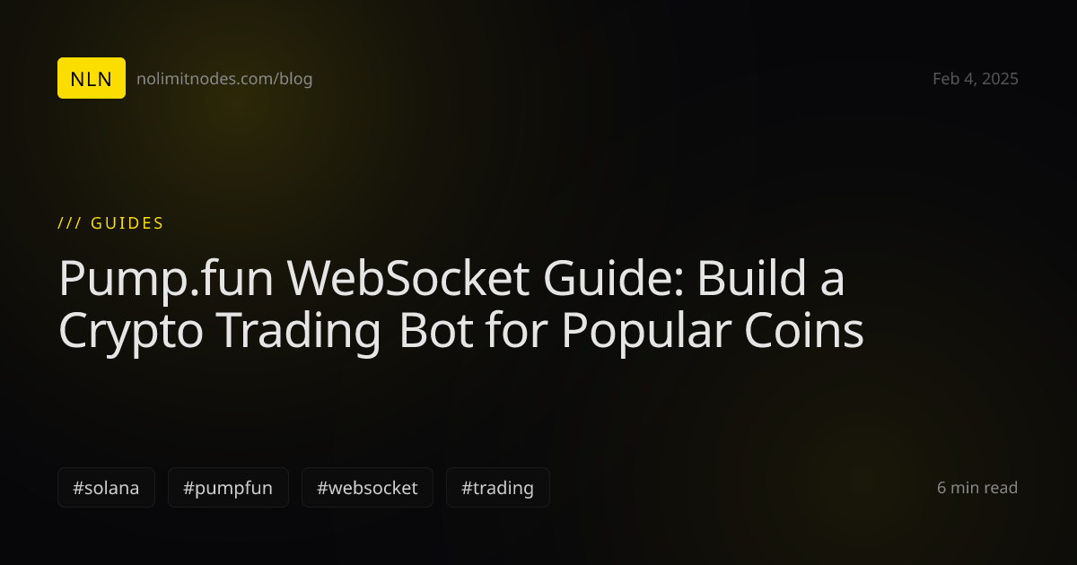 Build a Crypto Trading Bot with Pump.Fun WebSocket for Popular Coins