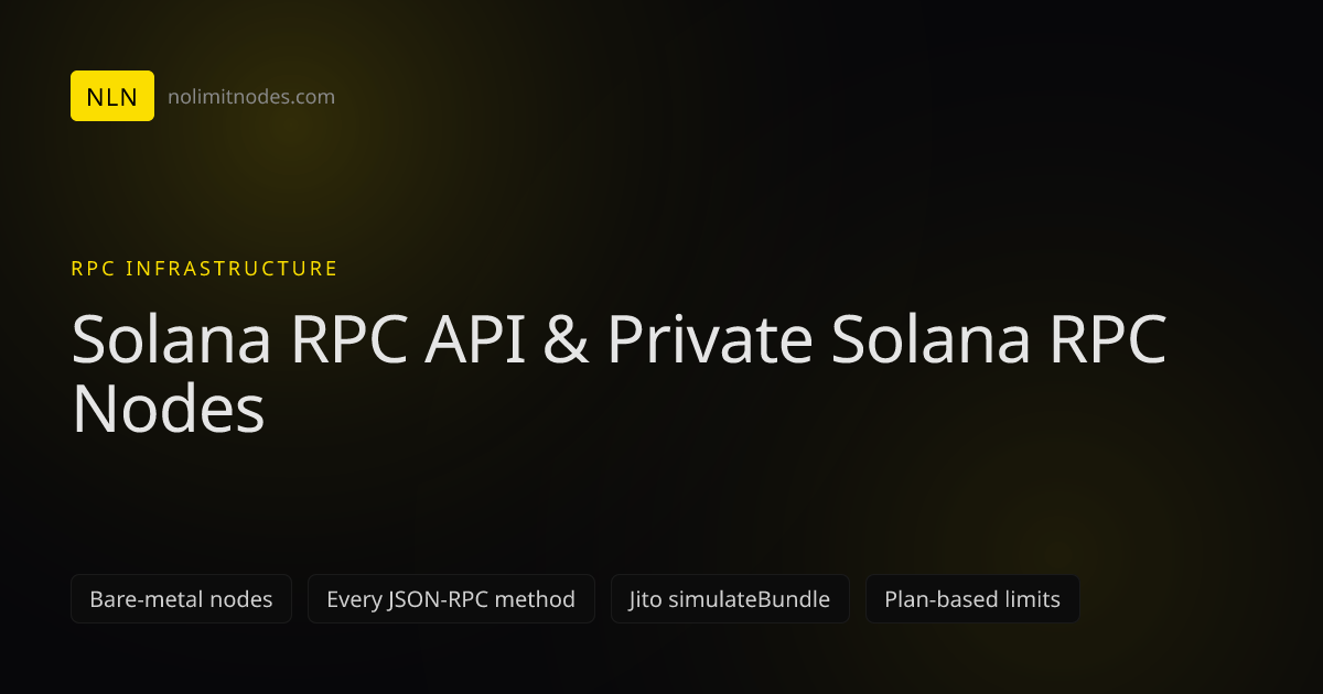 Solana RPC Nodes: Private JSON-RPC Endpoint with Jito Support ...
